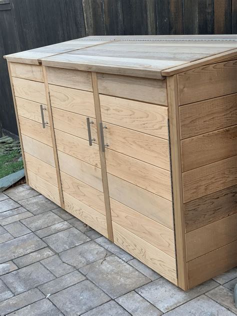 residential trash can enclosures outdoor